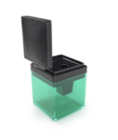 sharpener with green case and insulated black plastic for scene creation png