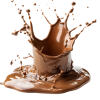 cioccolato latte spruzzo su trasparente sfondo png