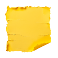 Clear Background Cutout of Yellow Paper Tear png