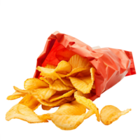 Isolated Bag of Chips Clear Background png