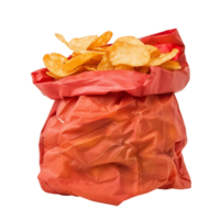 Transparent Background Isolated Bag of Chips png