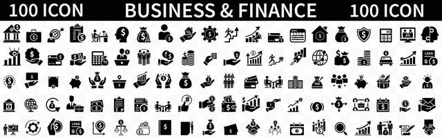 Business and finance flat icons set. Meeting, bank, money, partnership, payments, business team, wallet, profit, company, management, planning icons and more signs. Flat icon collection. vector