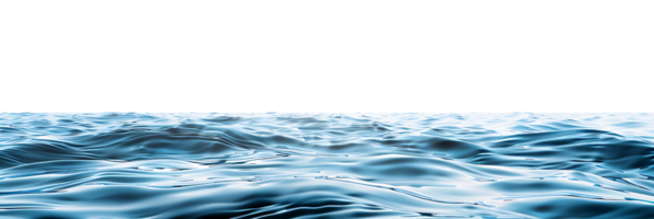 Blau Wasser Oberfläche ausgeschnitten transparent Hintergrund png