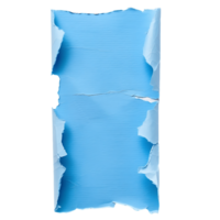 Clear Background Cutout of Blue Paper Tear png