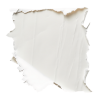 Isolated Ivory Torn Paper with Transparent Background png