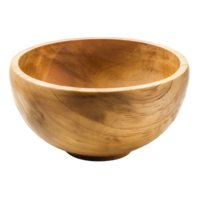 Clear Cutout of Wooden Bowl with Transparency png