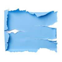 transparent bakgrund Skära ut av blå papper riva png