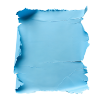 Isolated Blue Torn Paper Transparent Background png