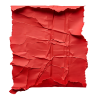 Clear Background Crimson Torn Paper Isolation png