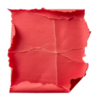 Red Paper Tear Isolated Transparent Cutout png