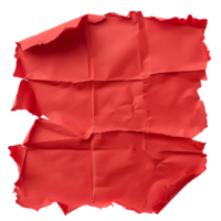 Clear Background Isolated Red Paper Tear png