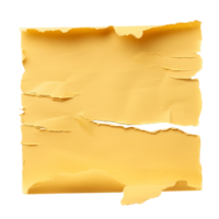 Isolated Gold Torn Paper with Transparent Background png