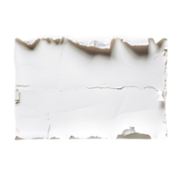 Transparent White Paper Tear Isolation png