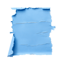 Blue Paper Tear Cutout Transparent Background png