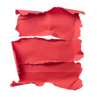 Clear Background Red Paper Tear Cutout png