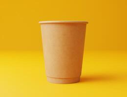 Hot drink paper cup mockup photo