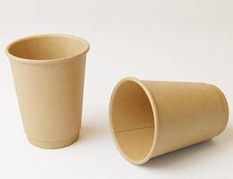 Paper coffee cup mockup photo