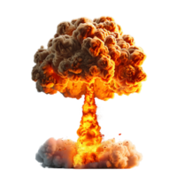 Nuclear Blast Isolated on Transparent Background png