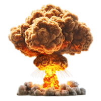 Nuclear Explosion on Transparent Background png