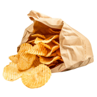 Transparent Bag of Chips Isolation png