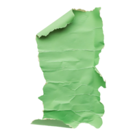 Green Paper Tear Isolation Clear Background png