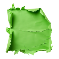 isolato Smeraldo strappato carta con alfa canale png