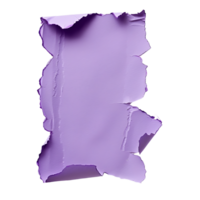 Clear Background Violet Torn Paper Isolation png