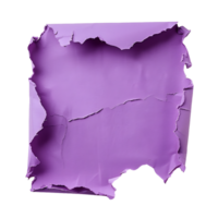 Clear Background Isolated Purple Paper Tear png