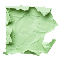 transparent vert papier déchirer isolement png
