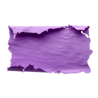 Transparent Purple Paper Tear on White Background png