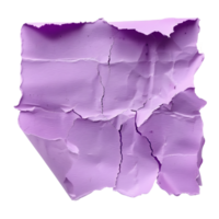 lila Papier zerreißen auf transparent Hintergrund ausgeschnitten png