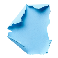 Isolated Azure Torn Paper with Transparent Background png