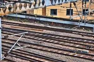 Complex Railway Junction in Leeds photo