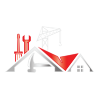 House construction logo clipart template png