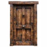 Wooden old door png