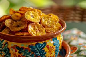 Tropical Crunch Plantain Chips in a Tulum-Inspired Fiesta photo