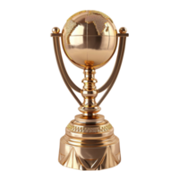 oro trofeo su un' trasparente sfondo. png