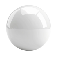 un blanco pelota en un transparente antecedentes png