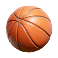 cute 3d illsutration of basket ball, back to school theme png