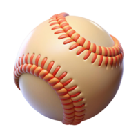 carino 3d illsutration di baseball, indietro per scuola tema png