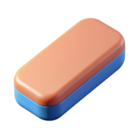 cute 3d illsutration of eraser, back to school theme png