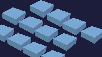 Cube 3D shape animation video