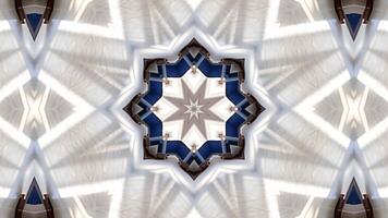 Abstract kaleidescope pattern animation background video