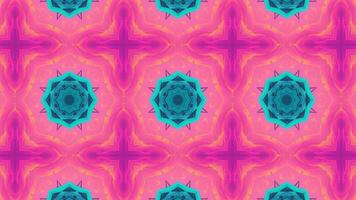 Abstract kaleidescope pattern animation background video