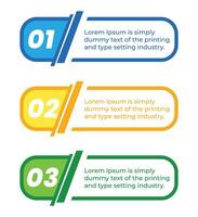 Infographic Geometric shape round banner template set vector
