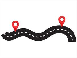 Road Map Journey Route Background vector