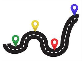 Road Map Background vector