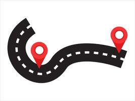 Road Map Journey Route Location vector