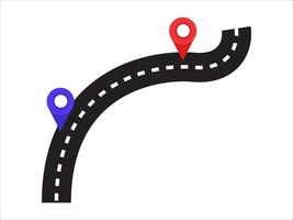 Road Map Journey Route Background vector