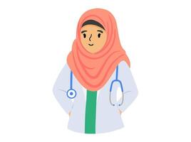 APD Uniform Female Doctor Illustration vector